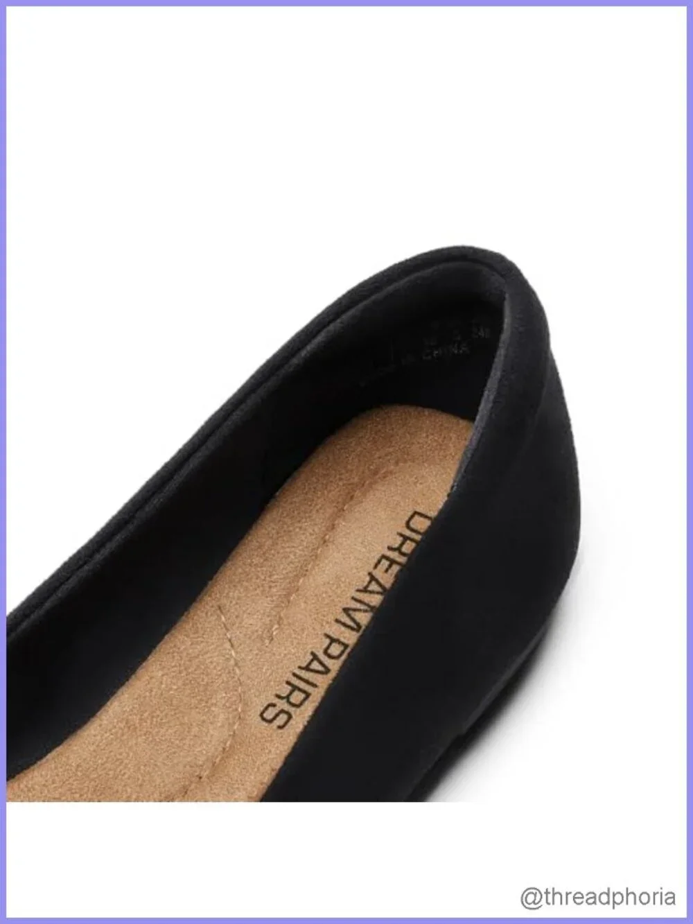 Dream Pairs Women's Pointed Toe Slip-On Dressy Flat Shoes for Office Work